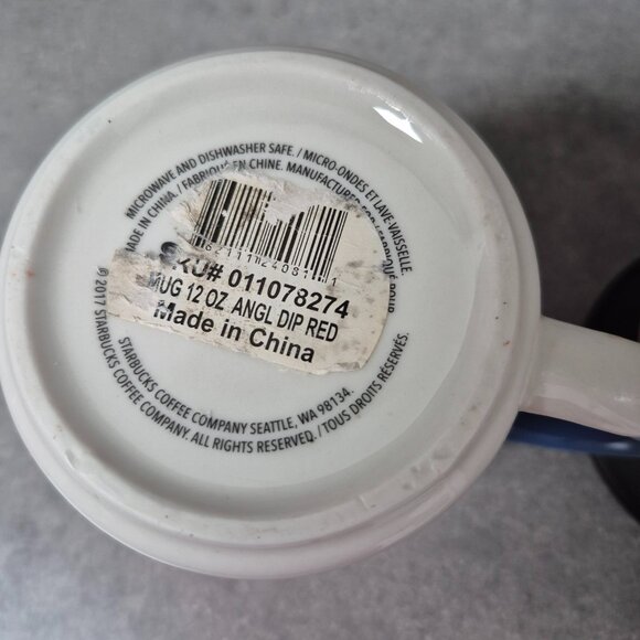 Starbucks 2017 Angle Dipped Matte Glaze  Coffee Mugs - Picture 9 of 9